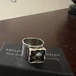 Silpada Smokey Quartz Ring Size 6 1/2